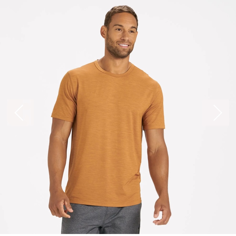 Vuori- Zephyr Tee- Sz XL- Turmeric- Workout Material (SOLD OUT)